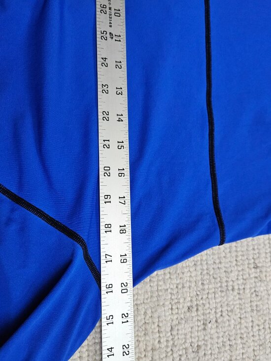 Coolibar Lawai Ruche Swim Shirt Dress Coverup UPF 50+ Blue Large L Beach Outdoor - Picture 4 of 9